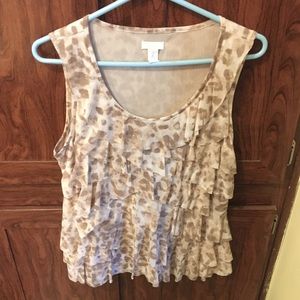 Ruffled tank